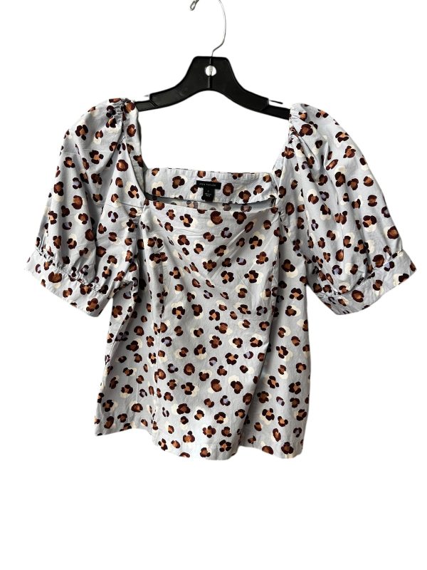 Top Short Sleeve By Ann Taylor In Animal Print, Size: S Online now