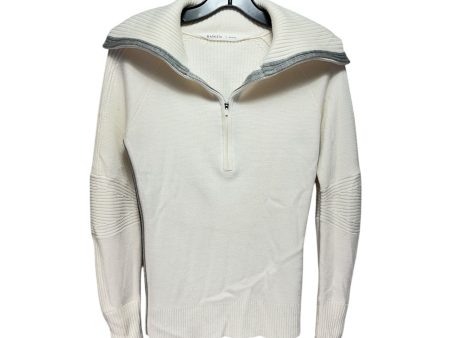 Knit Quarter Zip Sweater By Athleta In Cream, Size: S Discount