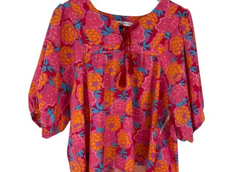 Top Short Sleeve By Clothes Mentor In Pink, Size: M Hot on Sale