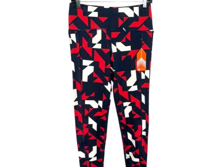 Athletic Leggings By Oiselle In Geometric Pattern, Size: 10 Sale