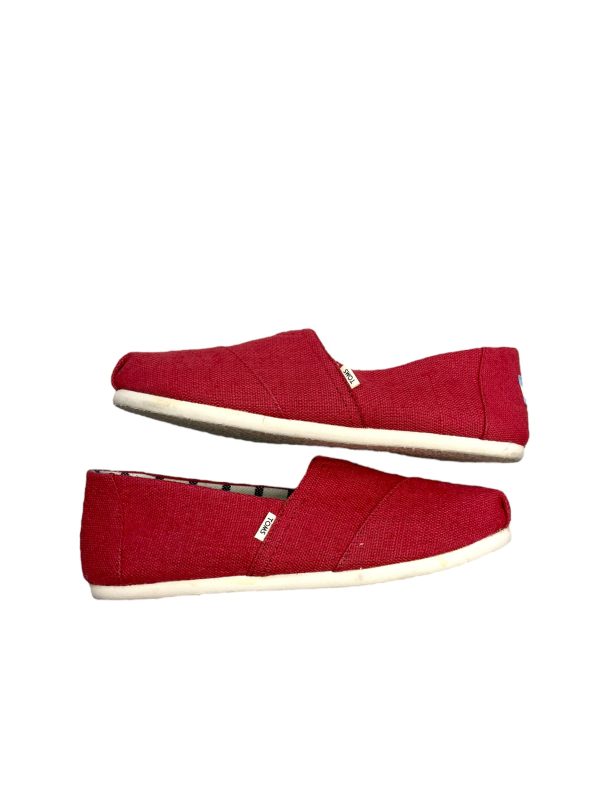 Shoes Flats By Toms In Red, Size: 7.5 Discount