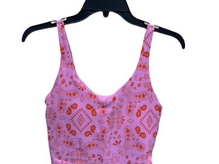 Athletic Bra By Aerie In Orange & Pink, Size: M Fashion