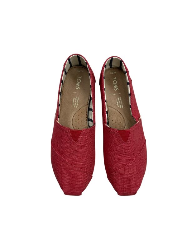 Shoes Flats By Toms In Red, Size: 7.5 Discount