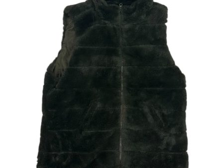 Vest Faux Fur & Sherpa By Staccato In Green, Size:L Supply