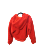 Jacket Faux Fur & Sherpa By Fabletics In Red, Size: M Hot on Sale