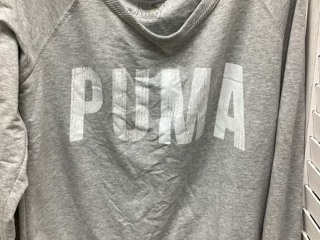 Athletic Sweatshirt Crewneck By Puma In Grey, Size: Xl For Discount