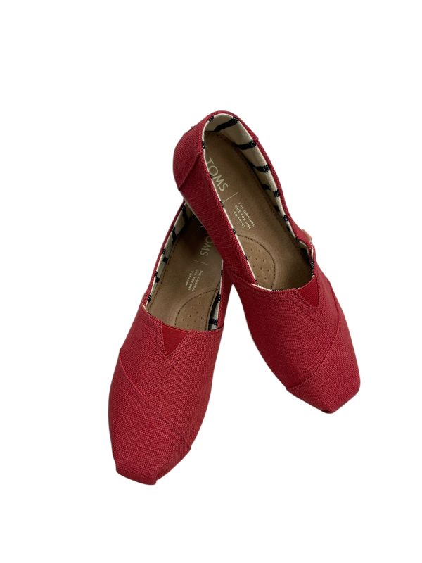 Shoes Flats By Toms In Red, Size: 7.5 Discount