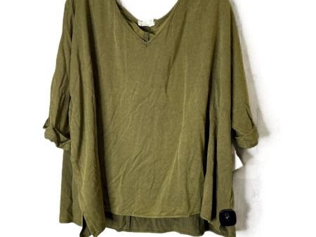 Top Short Sleeve By Andree By Unit In Green, Size: S For Sale