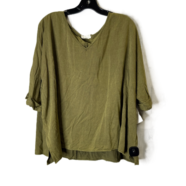 Top Short Sleeve By Andree By Unit In Green, Size: S For Sale