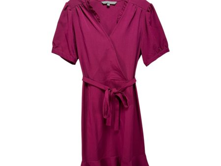 Tie Dress Casual Short By Sharagano In Purple, Size: 8 Online