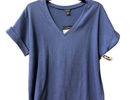 Top Short Sleeve Basic By Eddie Bauer In Blue, Size: L For Discount