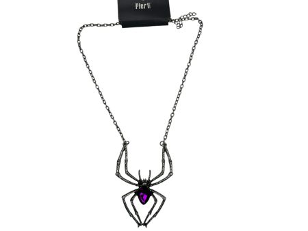 Necklace Pendant By Clothes Mentor In Purple & Silver Fashion