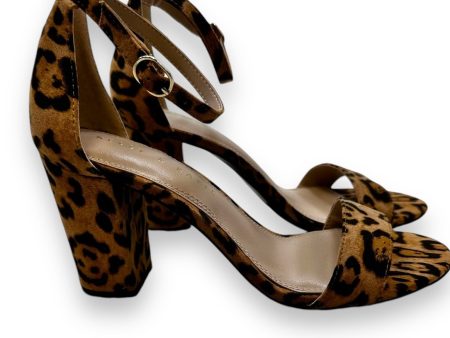 Shoes Heels Block By Kelly And Katie In Animal Print, Size: 7 Fashion