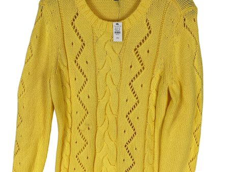 Sweater By Talbots In Yellow, Size: Mp For Sale