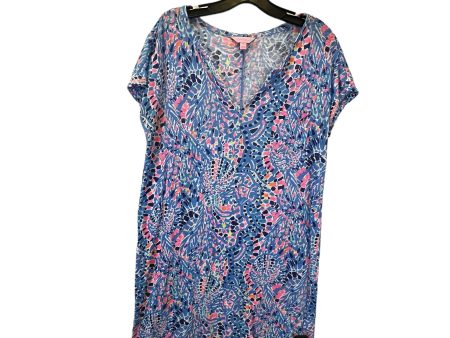 Blue & Pink Dress Casual Midi Lilly Pulitzer, Size M Online Sale