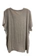 Top Short Sleeve By Clothes Mentor In Grey, Size: 22 Supply