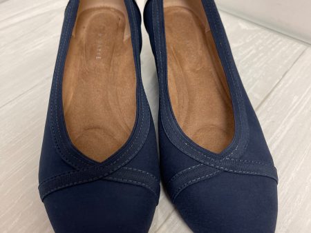 Shoes Heels Wedge By Kelly And Katie In Navy, Size: 6 For Cheap