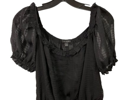 Top Short Sleeve By Ann Taylor In Black, Size: S Online Hot Sale