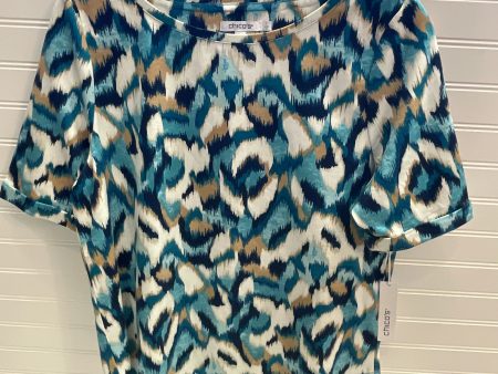 Top Short Sleeve By Chicos In Multi-colored, Size: M Sale