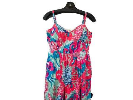 Pink & Red Dress Casual Midi Lilly Pulitzer, Size 6 on Sale