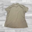 Top Short Sleeve By Calvin Klein In Tan, Size: M Sale