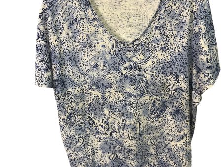 Top Short Sleeve By Chicos In Blue, Size: L Online