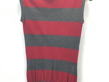 Top Sleeveless By Clothes Mentor In Grey & Red, Size: M Cheap