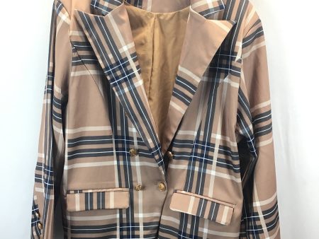 Blazer By Clothes Mentor In Plaid Pattern, Size: 2x Hot on Sale