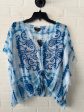 Top Short Sleeve By Bebe In Blue & White, Size: Xs Online