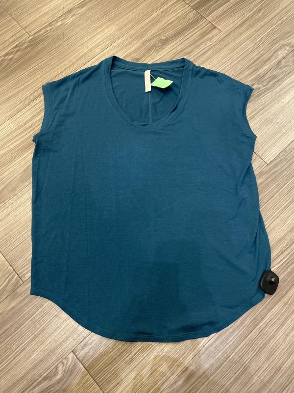 Top Short Sleeve By Athleta In Blue, Size: M Fashion