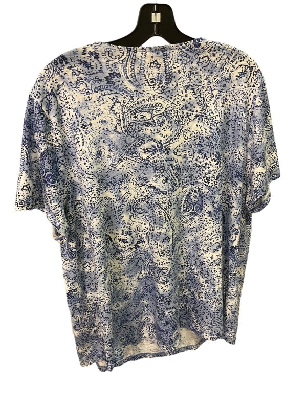 Top Short Sleeve By Chicos In Blue, Size: L Online