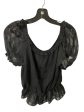 Top Short Sleeve By Ann Taylor In Black, Size: S Online Hot Sale