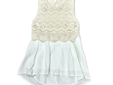 Top Sleeveless By Anthropologie In Cream, Size: Xxs Online Sale