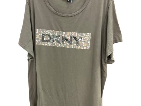 Top Short Sleeve Basic By Dkny In Green, Size: 18 For Discount