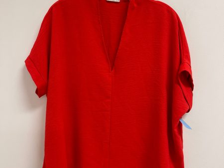 Top Short Sleeve By Clothes Mentor In Red, Size: L Hot on Sale