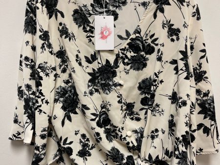 Top Short Sleeve By Clothes Mentor In Floral Print, Size: 2x Cheap