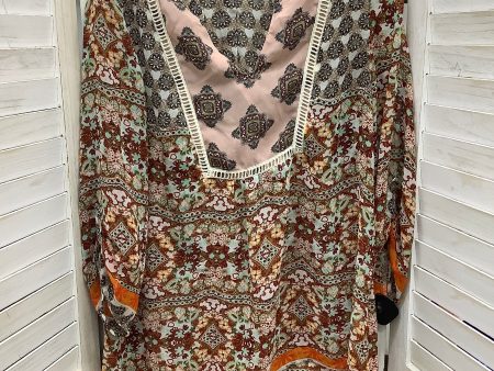 Multi-colored Tunic Long Sleeve Valerie Stevens, Size Xl on Sale