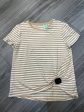 Top Short Sleeve By Chicos In Brown & Cream, Size: L Hot on Sale