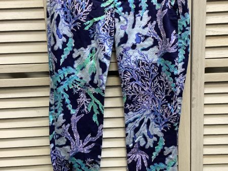 Blue Pants Cropped Lilly Pulitzer, Size 2 For Sale