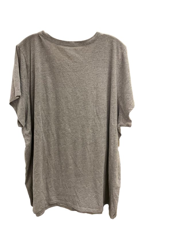 Top Short Sleeve By Clothes Mentor In Grey, Size: 22 Hot on Sale