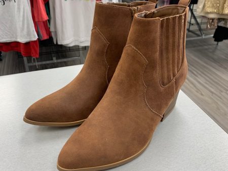 Boots Western By Time And Tru In Brown, Size: 9 Online now