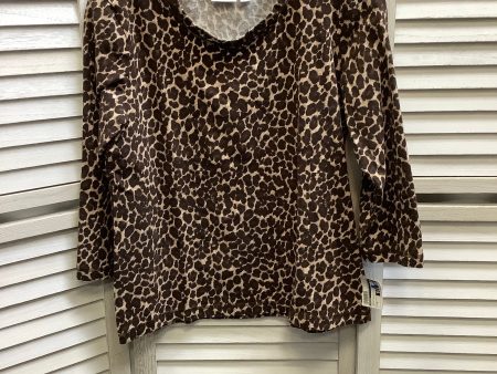 Animal Print Top Long Sleeve Chicos, Size M Supply