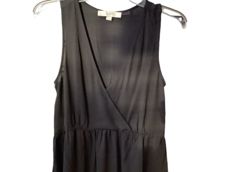 Top Sleeveless By Loft In Black, Size: Xs Cheap