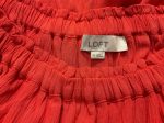 Top Sleeveless By Loft In Orange, Size: Xs Discount