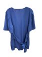 Top Short Sleeve By Ann Taylor In Blue, Size: 16 Cheap