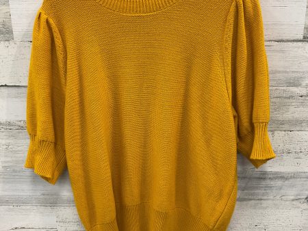 Sweater Short Sleeve By Ann Taylor In Gold, Size: 2x Online Hot Sale