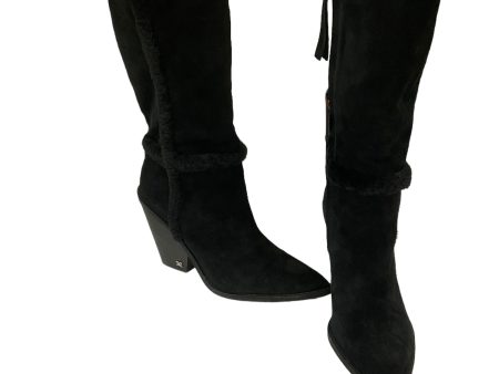 Boots Mid-calf Heels By Sam Edelman In Black, Size: 9.5 For Sale