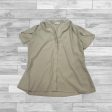 Top Short Sleeve By Calvin Klein In Tan, Size: M Sale