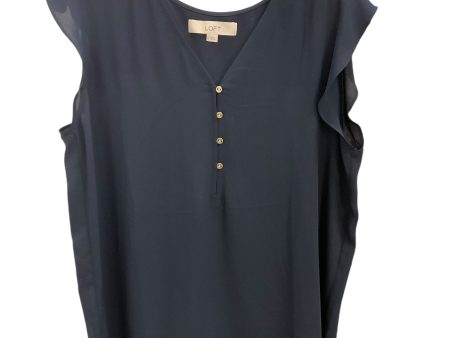 Top Sleeveless By Loft In Navy, Size: M Online