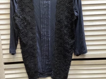 Navy Top 3 4 Sleeve Ann Taylor, Size S Fashion